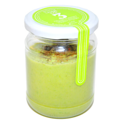 Суп из зеленого гороха с брокколи и корнем сельдерея